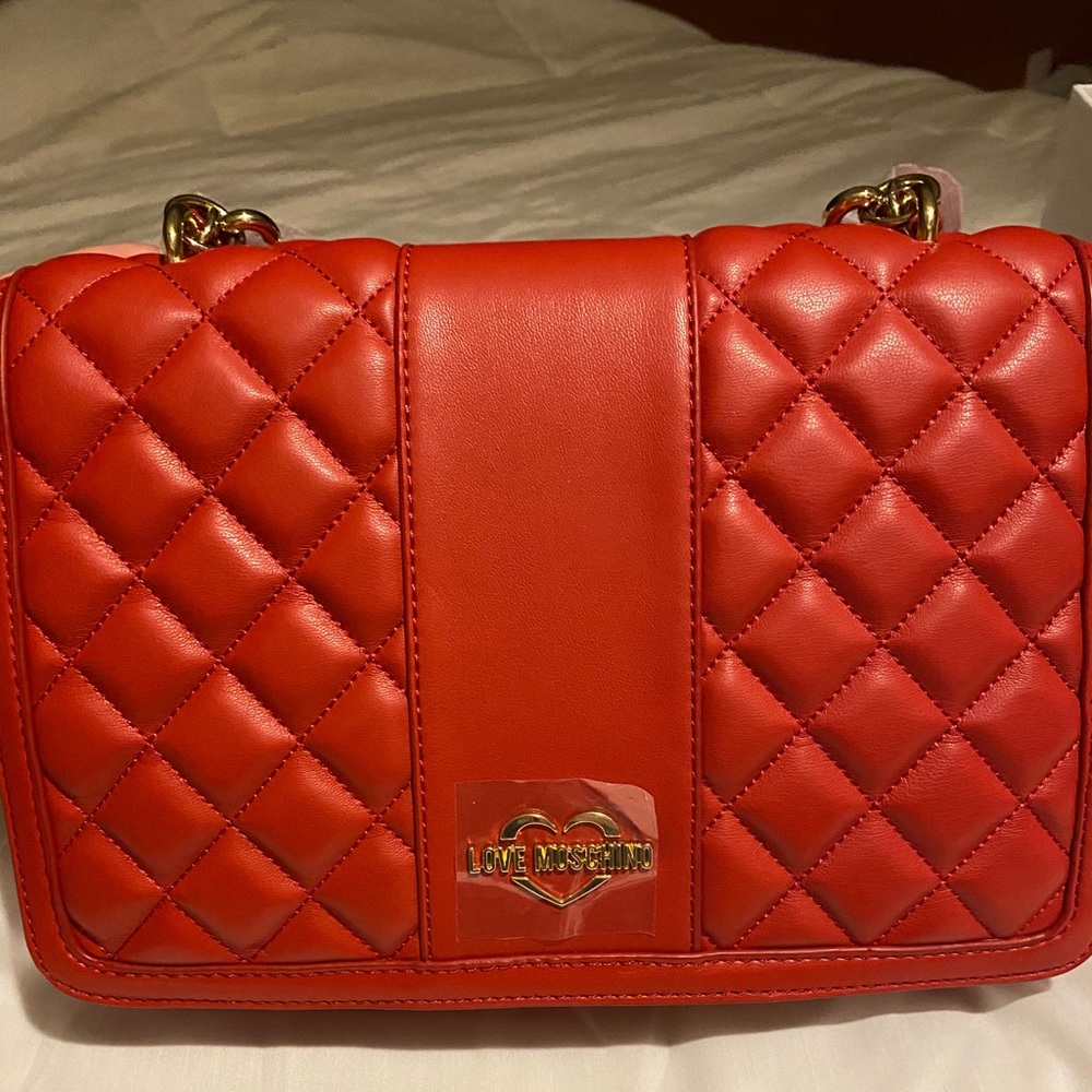 Authentic leather Love Moschino side or crossbody - Picture 6 of 7